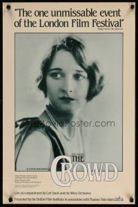 7f244 CROWD English double crown R80s King Vidor, striking portrait of Eleanor Boardman!