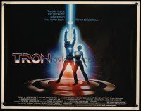7f106 TRON 1/2sh '82 Walt Disney sci-fi, Jeff Bridges in a computer, cool special effects!