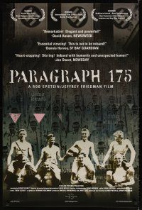 7f043 PARAGRAPH 175 1sh '00 Rob Epstein, Jeffrey Friedman, Nazi persecution of homosexuals in WWII