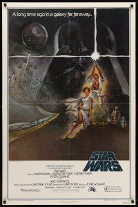 7f003 STAR WARS style A 3rd printing 1sh '77 George Lucas classic sci-fi epic, art by Tom Jung!