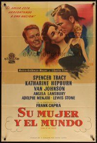 7g104 STATE OF THE UNION Argentinean '48 Capra, Spencer Tracy, Kate Hepburn & Angela Lansbury!