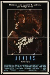 7h039 ALIENS int'l 1sh '86 James Cameron, there are some places in the universe you don't go alone!