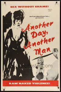 7h056 ANOTHER DAY ANOTHER MAN 1sh '66 sex without shame, Barbara Kemp, Doris Wishman directed!