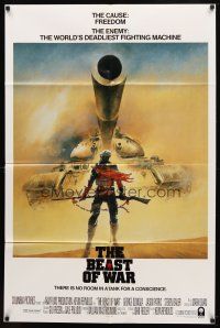 7h077 BEAST int'l 1sh '88 Jason Patric, cool artwork of lone solider standing up to tank!