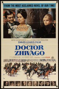 7h256 DOCTOR ZHIVAGO style B 1sh '65 Sharif, Julie Christie, David Lean English epic