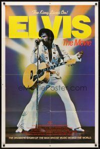 7h283 ELVIS int'l 1sh '79 Kurt Russell as Presley, directed by John Carpenter, rock & roll!
