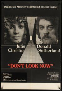 7h005 DON'T LOOK NOW English 1sh '73 Julie Christie, Donald Sutherland, directed by Nicolas Roeg!