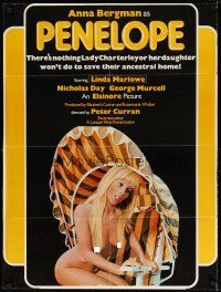 7h009 PENELOPE PULLS IT OFF 1sh '75 sexy naked Anna Bergman in title role!