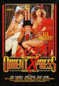 7h555 LUST ON THE ORIENT XPRESS 1sh '87 Gina Carrera, John Leslie, Tracy Adams, all aboard!