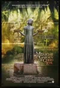 7h588 MIDNIGHT IN THE GARDEN OF GOOD & EVIL int'l 1sh '97 cool image of statue in Savannah!