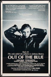 7h656 OUT OF THE BLUE 1sh '80 young punk Linda Manz, directed by Dennis Hopper!