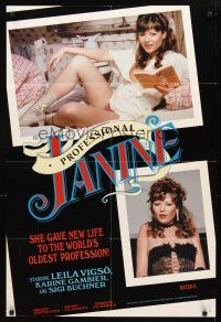 7h711 PROFESSIONAL JANINE 1sh '76 Leila Vigso, she gave new life to the world's oldest profession!