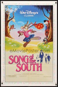 7h811 SONG OF THE SOUTH 1sh R86 Walt Disney, Uncle Remus, Br'er Rabbit & Br'er Bear!