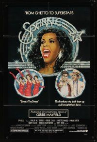 7h817 SPARKLE 1sh '76 Irene Cara & Lonette McKee go from ghetto to superstars!