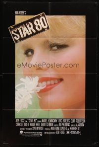 7h825 STAR 80 1sh '83 super close up of sexy Mariel Hemingway as Dorothy Stratten, Bob Fosse!