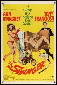 7h861 SWINGER int'l 1sh '66 sexy Ann-Margret, Tony Franciosa, the bunniest picture of the year!