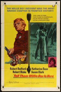 7h877 TELL THEM WILLIE BOY IS HERE int'l 1sh '70 Robert Redford, Katharine Ross, Robert Blake!