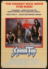 7h893 THIS IS SPINAL TAP 1sh '84 Rob Reiner heavy metal rock & roll cult classic!