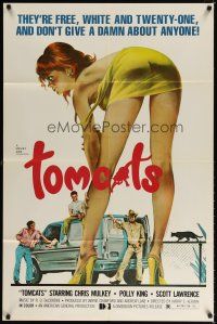 7h907 TOMCATS 1sh '77 classic super sexy artwork, don't give a damn about anyone!
