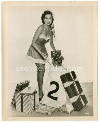 7j525 ANN MILLER 8x10 still '40s wonderful Christmas portrait showing off her sexy legs!