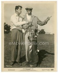 7j579 CADDY 8x10 still '53 screwballs Dean Martin & Jerry Lewis arguing on golf course!