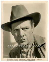 7j600 CHARLES BICKFORD 8x10 still '40 great close up wearing cool hat from South to Karanga!