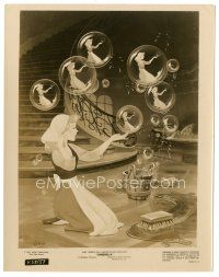 7j601 CINDERELLA 8x10 still R57 Disney classic cartoon, great image with bubbles while she scrubs!