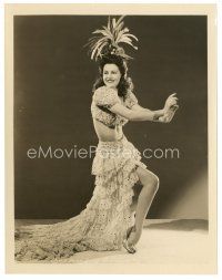 7j615 CYD CHARISSE 8x10 still '43 full-length in great dancer's outfit, credited as Lily Norwood!