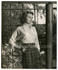 7j624 DAY THE EARTH STOOD STILL 8x10 still '51 great portrait of pretty Patricia Neal by window!