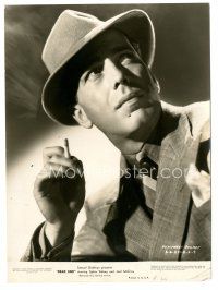 7j625 DEAD END 7.25x9.75 still '37 great smoking close up of Humphrey Bogart as Baby Face Martin!