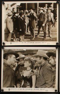 7j168 DODGE CITY 6 8x10 stills R51 Errol Flynn, Olivia De Havilland, Michael Curtiz cowboy classic!
