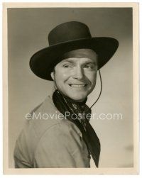 7j642 DON 'RED' BARRY 8x10 still '40s head & shoulders smiling portrait in cowboy outfit!