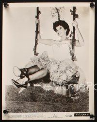 7j355 GIRL IN THE RED VELVET SWING 2 8x10 stills '55 Joan Collins as Evelyn Nesbitt Thaw, Milland!