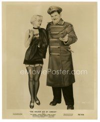 7j709 GOLDEN AGE OF COMEDY 8x10 still '58 sexy Jean Harlow in skimpy outfit with Oliver Hardy!