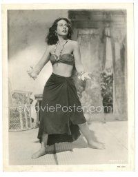 7j733 HEDY LAMARR 8x10 still '42 full-length in sexy tropical outfit from White Cargo!