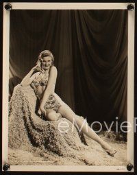 7j248 HELEN O'HARA 4 8x10 stills '40s great full-length portraits modeling sexy swimsuits!