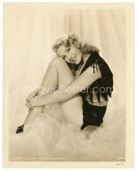 7j847 LORRAINE MILLER 8x10 still '40s close up of the sexy dancer resting her head on her knee!