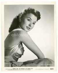 7j857 LUCY MARLOW 8x10 still '56 sexy portrait in great dress from He Laughed Last!