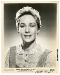 7j873 MAN WHO SHOT LIBERTY VALANCE 8x10 still '62 great head & shoulders portrait of Vera Miles!