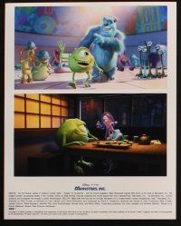 7j111 MONSTERS, INC. 8 8x10 stills '01 Disney & Pixar, includes 5 in color + cast portraits!