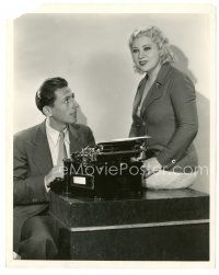7j907 NIGHT AFTER NIGHT candid 8x10 still '32 Mae West dictates to her secretary at typewriter!
