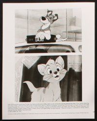 7j150 OLIVER & COMPANY 7 8x10 stills '88 Walt Disney cartoon cats & dogs in New York City!