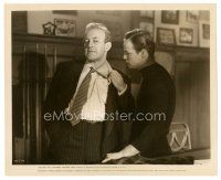 7j916 ON THE WATERFRONT 8x10 still '54 Lee J. Cobb shows his scar to Marlon Brando in pool hall!
