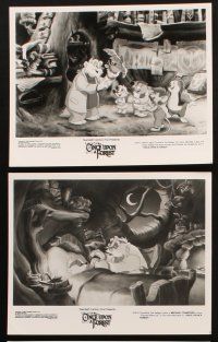 7j182 ONCE UPON A FOREST 6 8x10 stills '93 great cartoon images of forest animals!