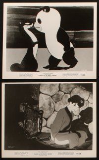 7j113 PANDA & THE MAGIC SERPENT 8 8x10 stills '61 early Japanese anime cartoon!