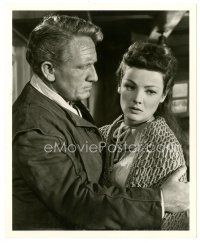 7j935 PLYMOUTH ADVENTURE deluxe 8x10 still '52 close up of Spencer Tracy holding sexy Gene Tierney!