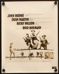7j264 RIO BRAVO 4 8x10 stills '59 John Wayne, Dean Martin, Ricky Nelson, cool poster images!
