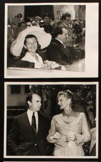7j184 RITA HAYWORTH/PRINCE ALY KHAN 6 horizontal 8x10 news photos '49-53 famous celebrity couple!