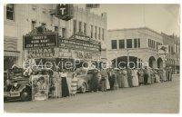 7j981 TEXAS RANGERS candid 5x8 still '36 people in costume outside theater at the movie premiere!
