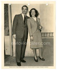 7j983 THIS LOVE OF OURS candid 8x10 key book still '45 full-length Merle Oberon & Charles Korvin!